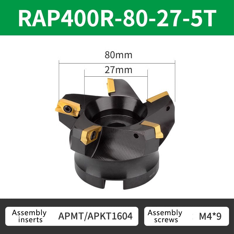 4056 China precision tools RAP 300R/400R 75 Degree Positive Face Mill for CNC (for APMT1135/APMT1604 milling insert) Shandong Denso Pricision Tools Co.,Ltd.